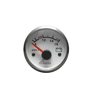 WEMA Voltmeter analog 8-16V SL-hvit 